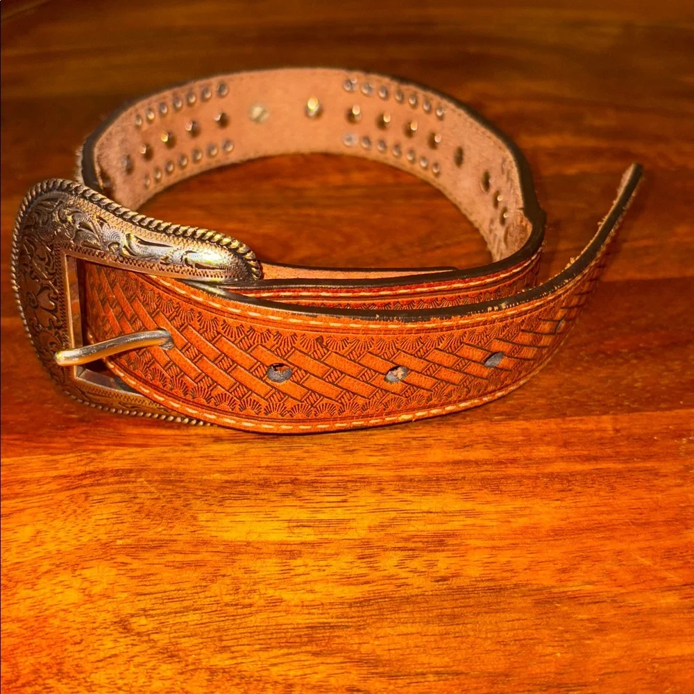 Kids Nocona Hair-On Rhinestone Belt SZ 20